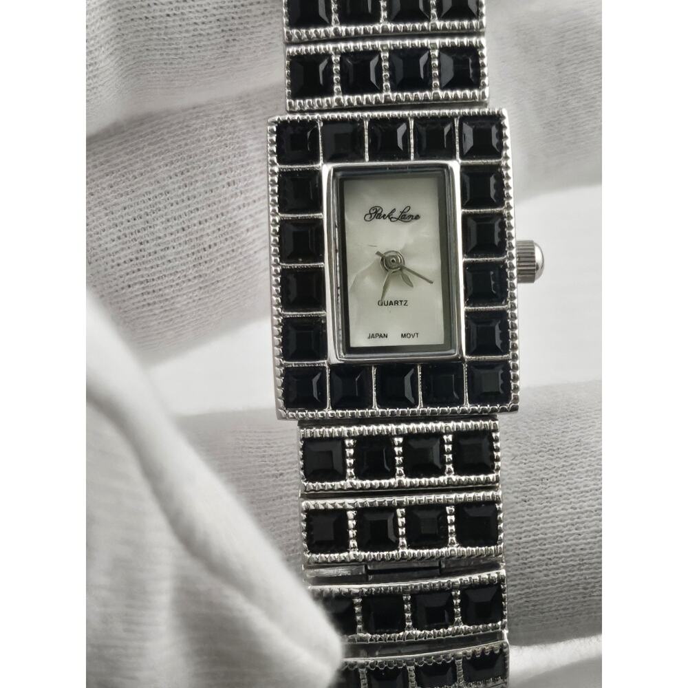 Park Lane Ladies Quartz Watch MOP Dial Checkerboard Pattern New Battery Runs